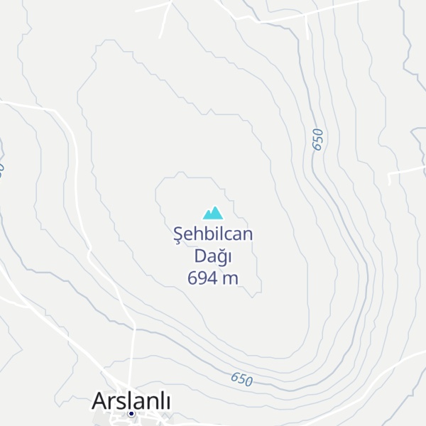 Map of Şehbilcan Dağı