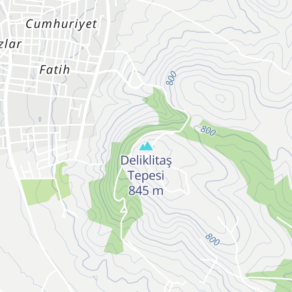 Map of Deliklitaş Tepesi