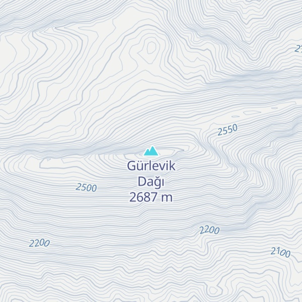 Map of Gürlevik Dağı