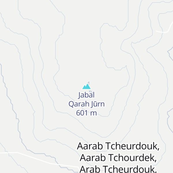 Map of Jabal Qarah Jūrn