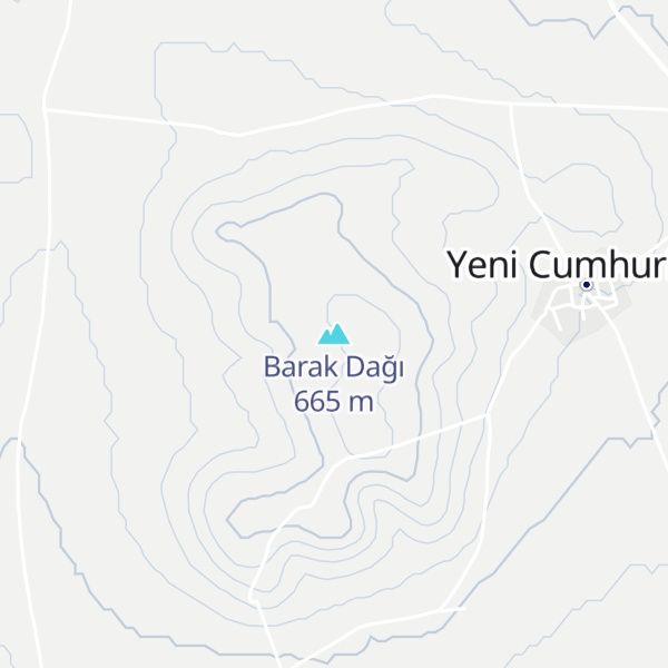 Map of Barak Dağı