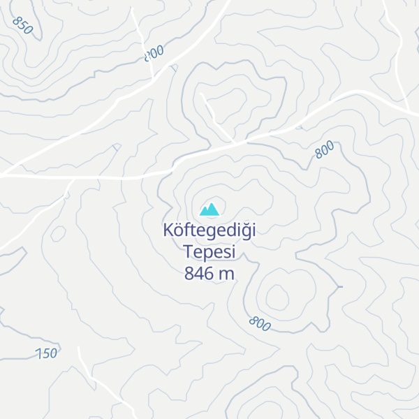 Map of Köftegediği Tepesi