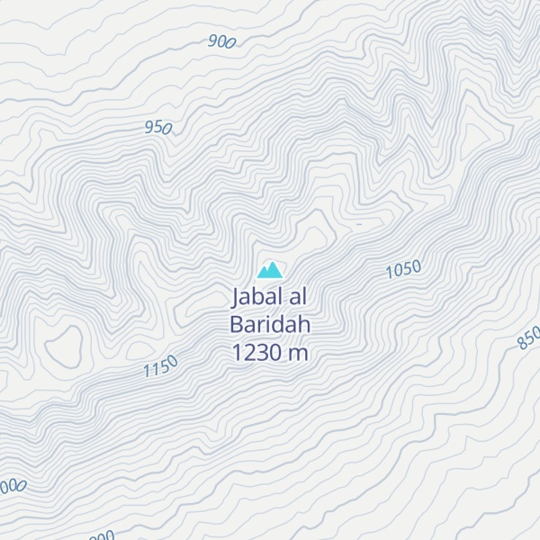 Map of Jabal al Baridah