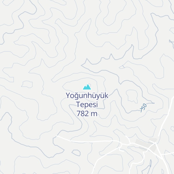 Map of Yoğunhüyük Tepesi