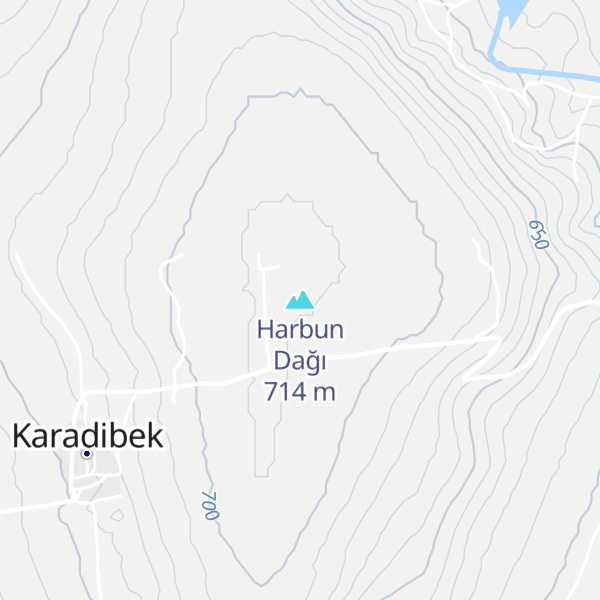 Map of Harbun Dağı