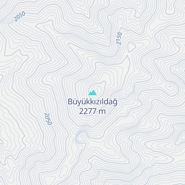 Map of Büyükkızıldağ