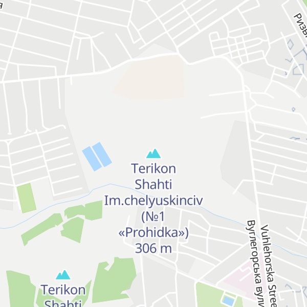 Map of Terikon Shahti Im.chelyuskinciv (№1 «Prohidka»)