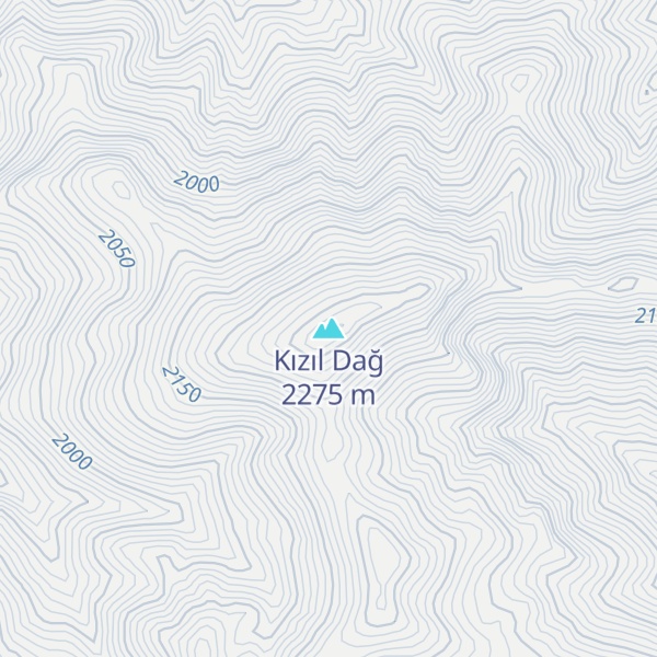 Map of Kızıl Dağ