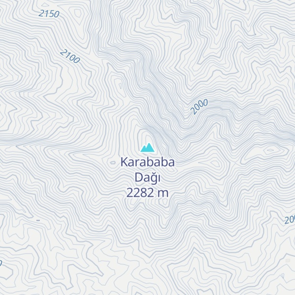 Map of Karababa Dağı