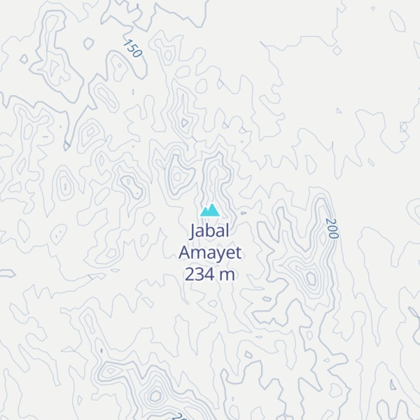 Map of Jabal Amayet