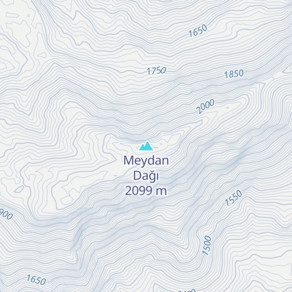 Map of Meydan Dağı