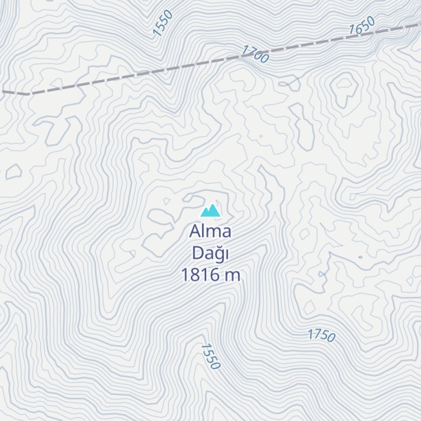 Map of Alma Dağı