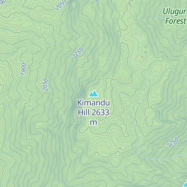 Map of Kimandu Hill