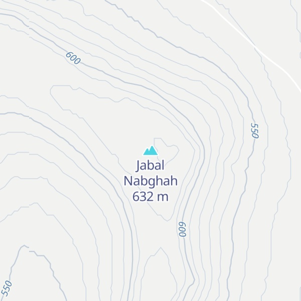 Map of Jabal Nabghah