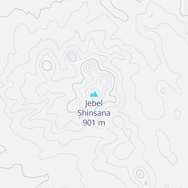 Map of Jebel Shinsana