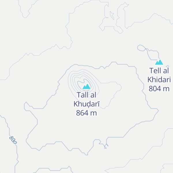 Map of Tall al Khuḑarī