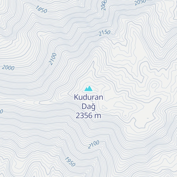 Map of Kuduran Dağ