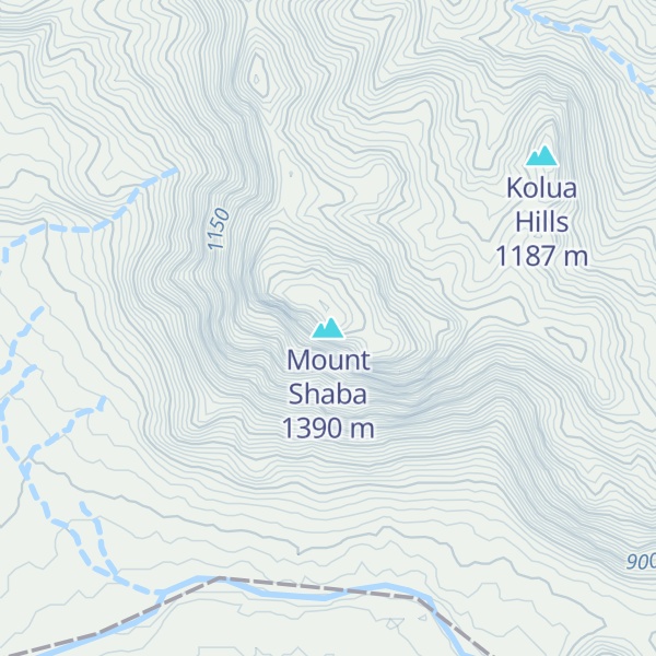 Map of Mount Shaba