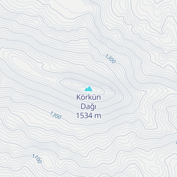 Map of Körkün Dağı
