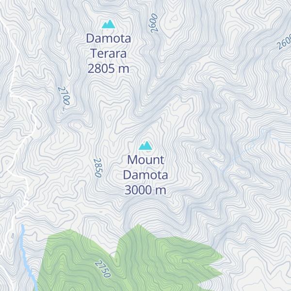 Map of Mount Damota