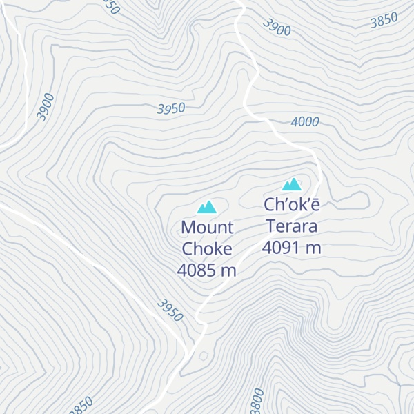Map of Mount Choke