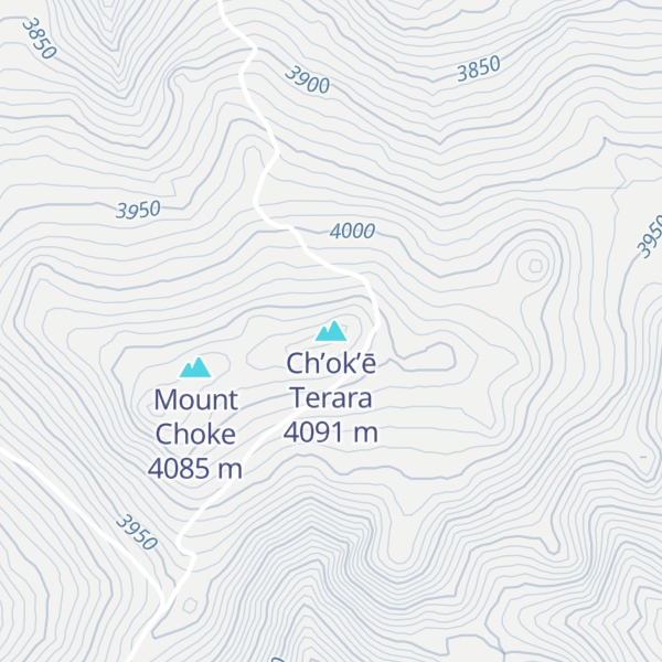 Map of Ch’ok’ē Terara