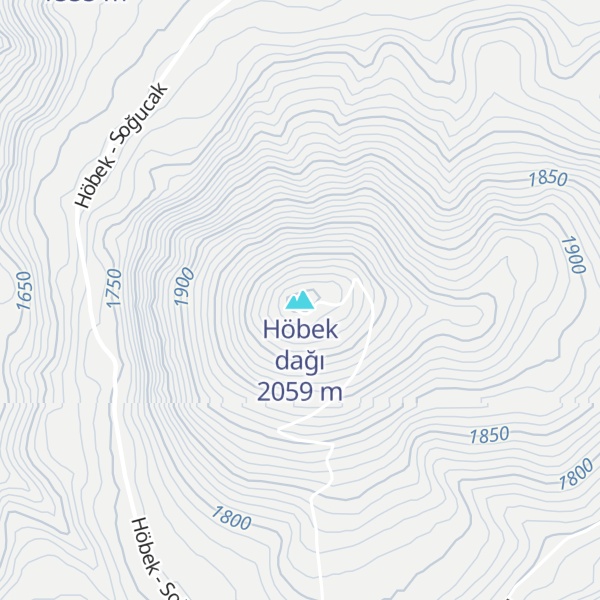 Map of Höbek dağı