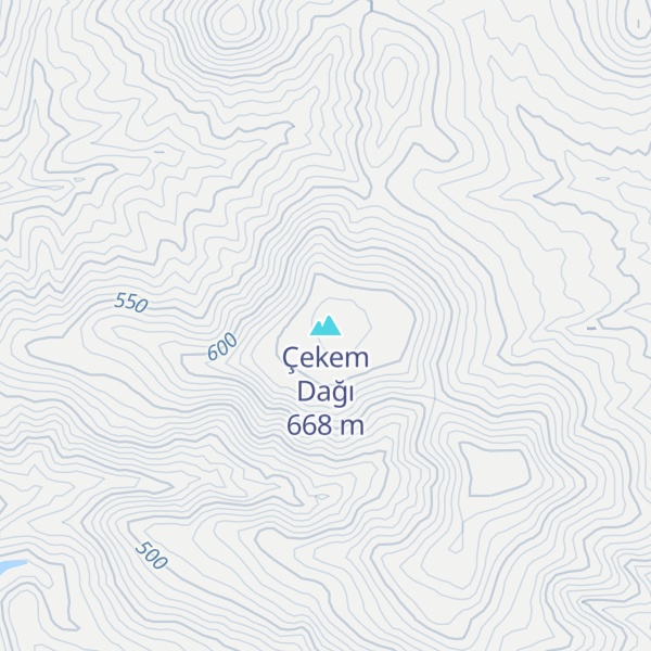 Map of Çekem Dağı
