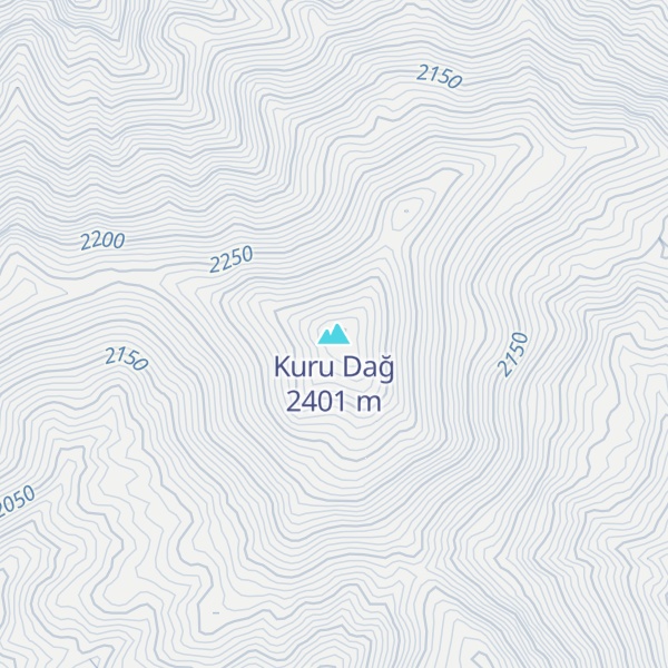 Map of Kuru Dağ