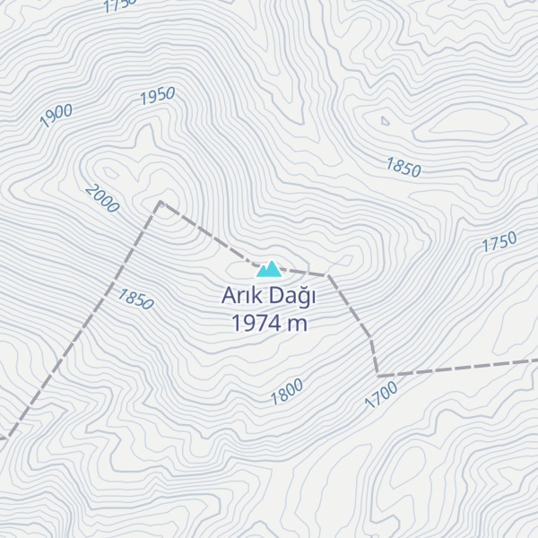 Map of Arık Dağı