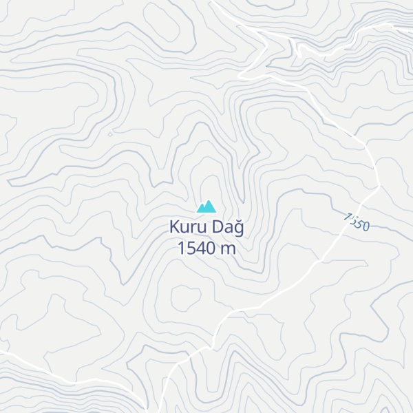 Map of Kuru Dağ