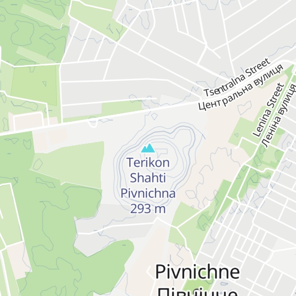 Map of Terikon Shahti Pivnichna
