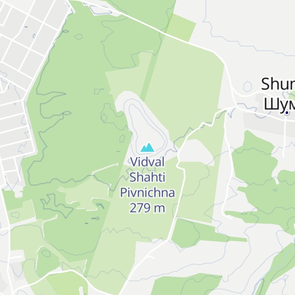 Map of Vidval Shahti Pivnichna