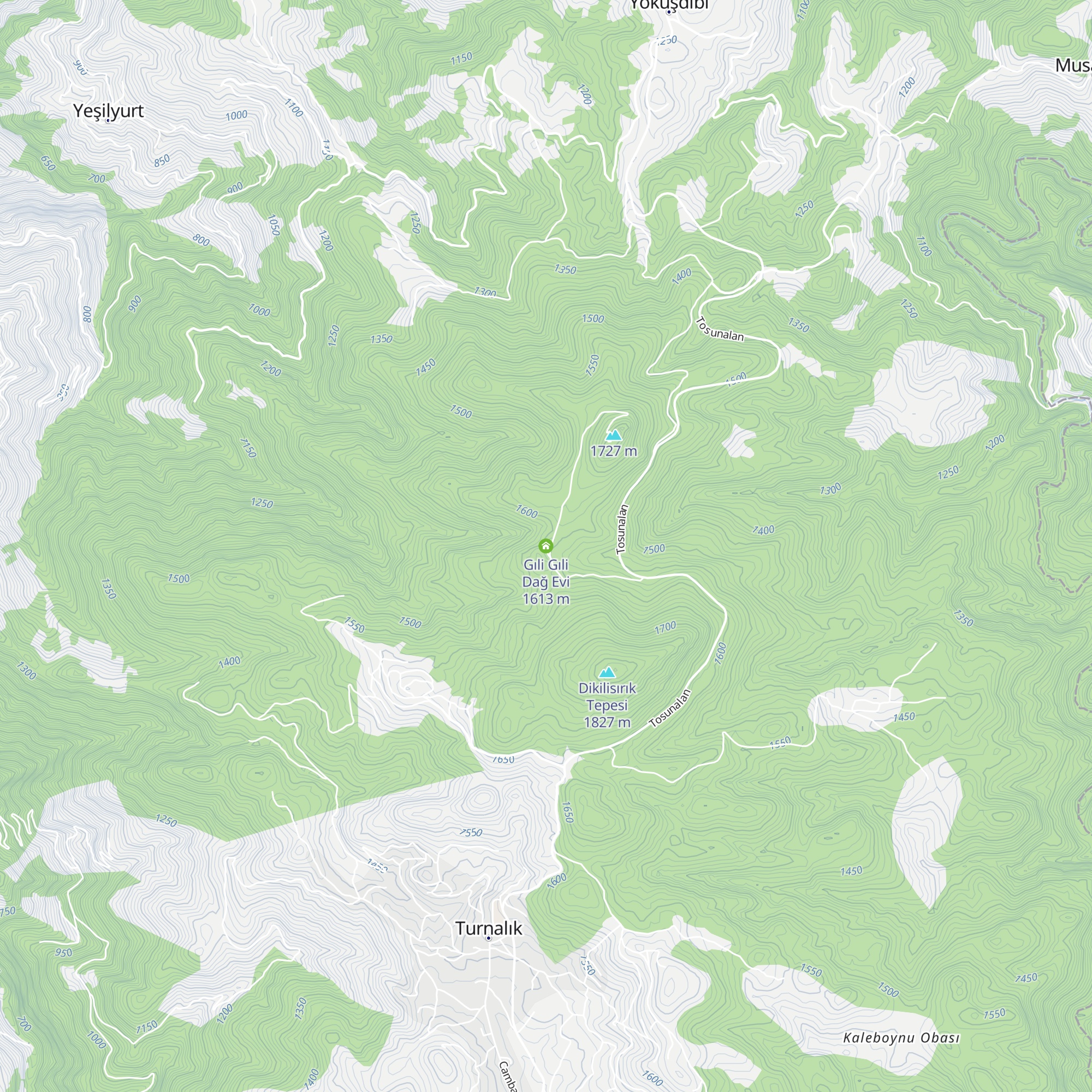 Gıli Gıli Dağ Evi map