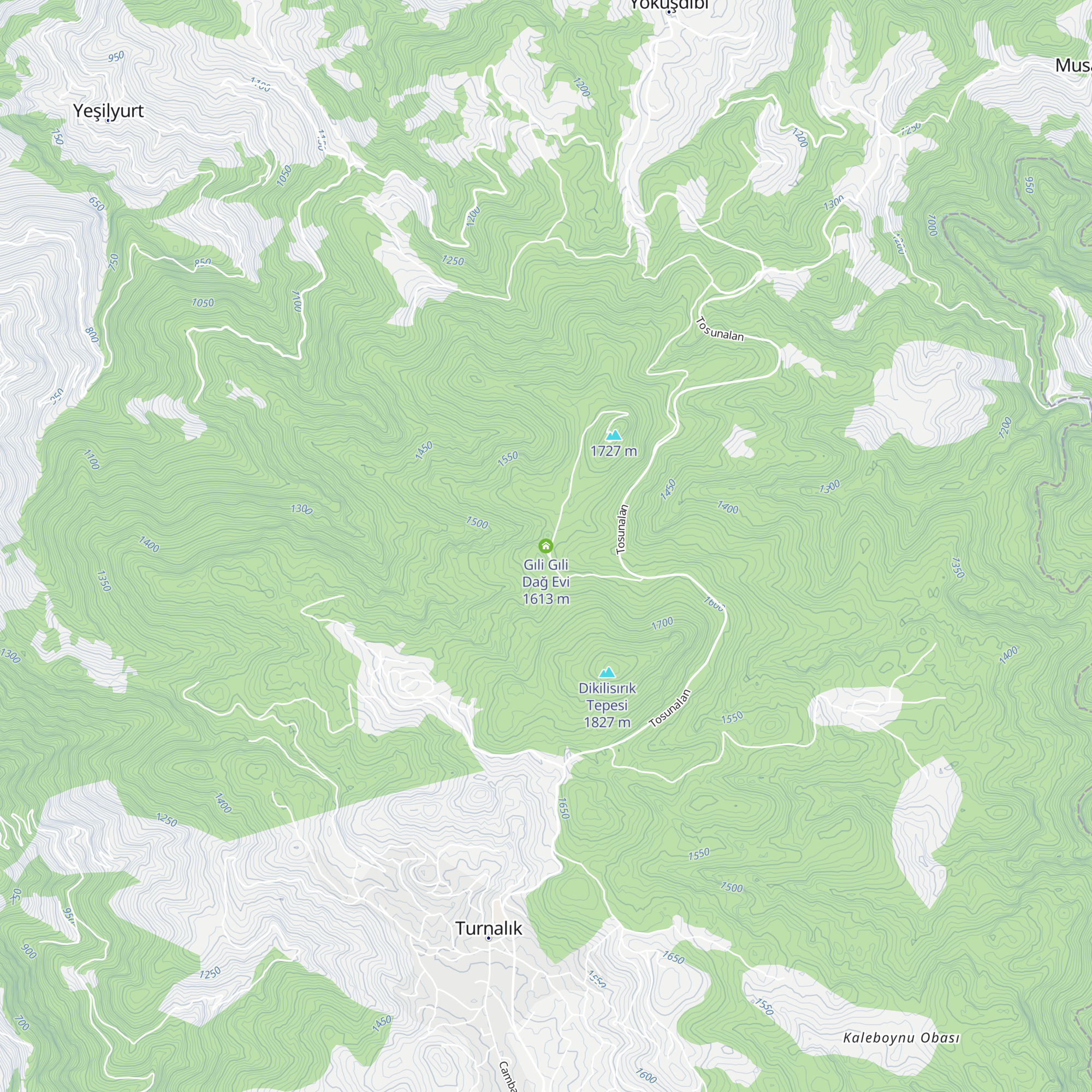 Gıli Gıli Dağ Evi map