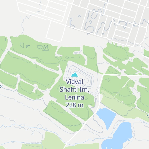 Map of Vidval Shahti Im. Lenina