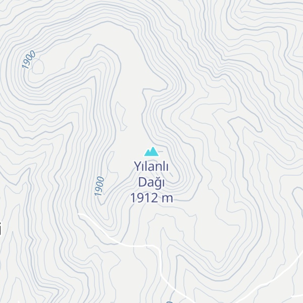 Map of Yılanlı Dağı