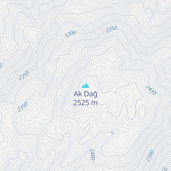 Map of Ak Dağ