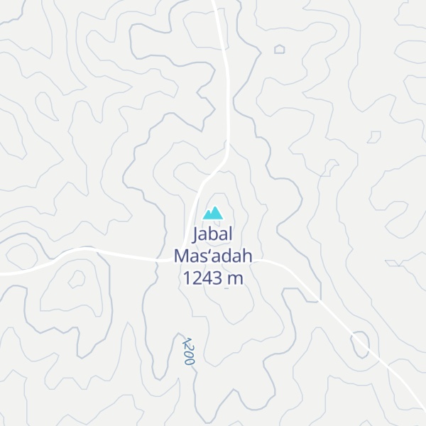 Map of Jabal Mas‘adah