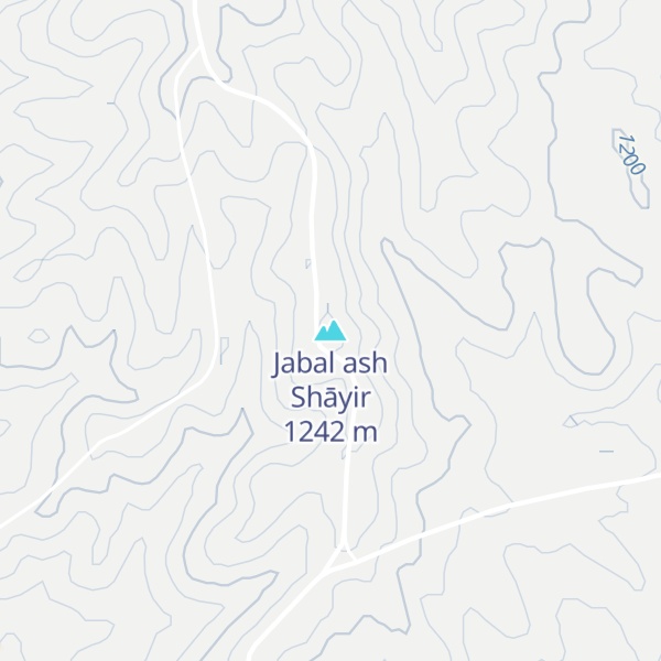 Map of Jabal ash Shāyir
