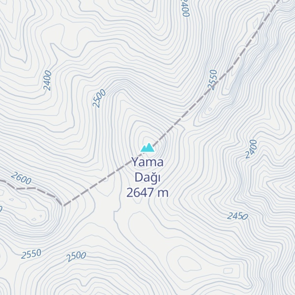Map of Yama Dağı