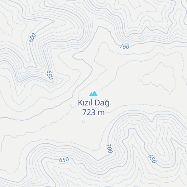 Map of Kızıl Dağ