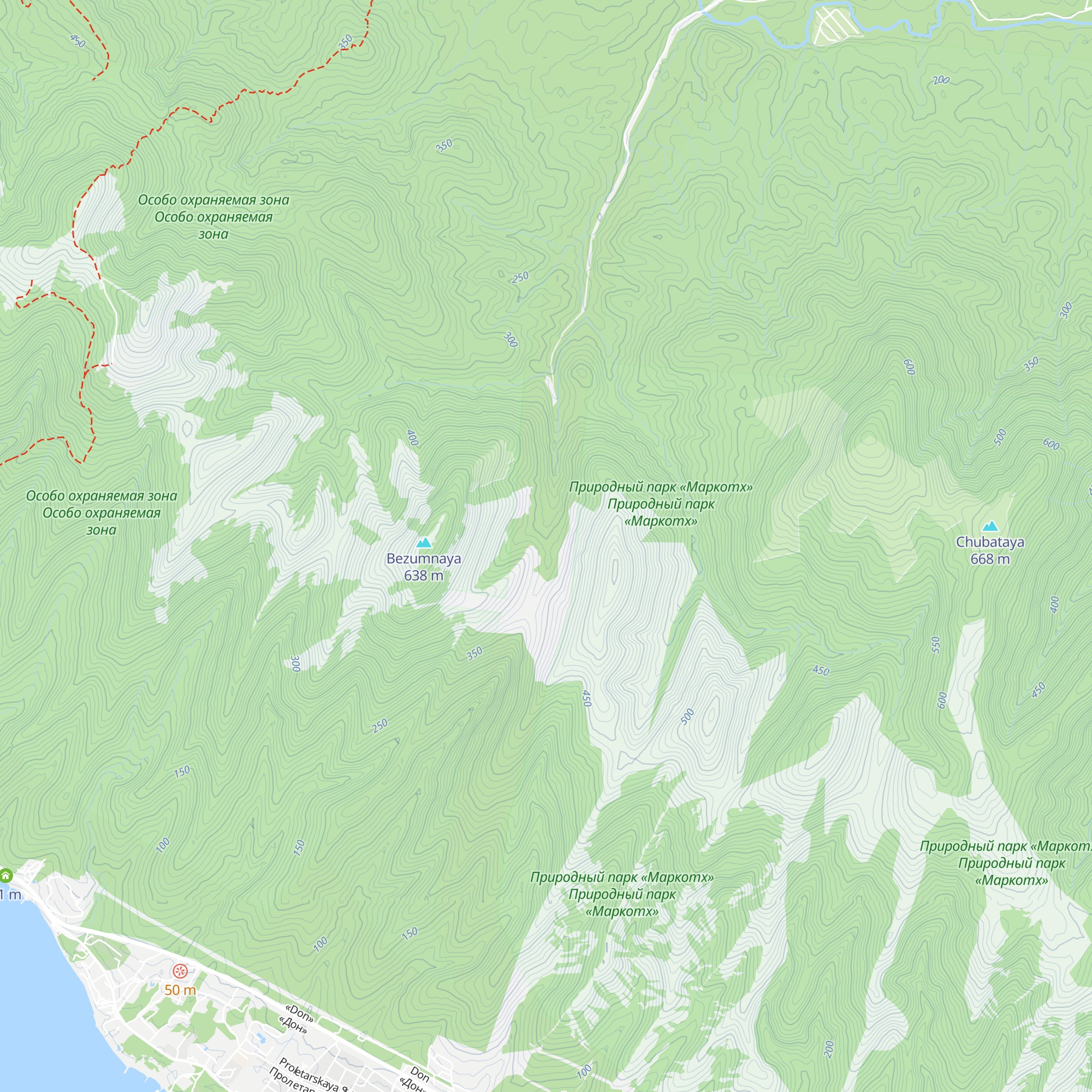 Izbushka Babi Yagi (Zakrito) map