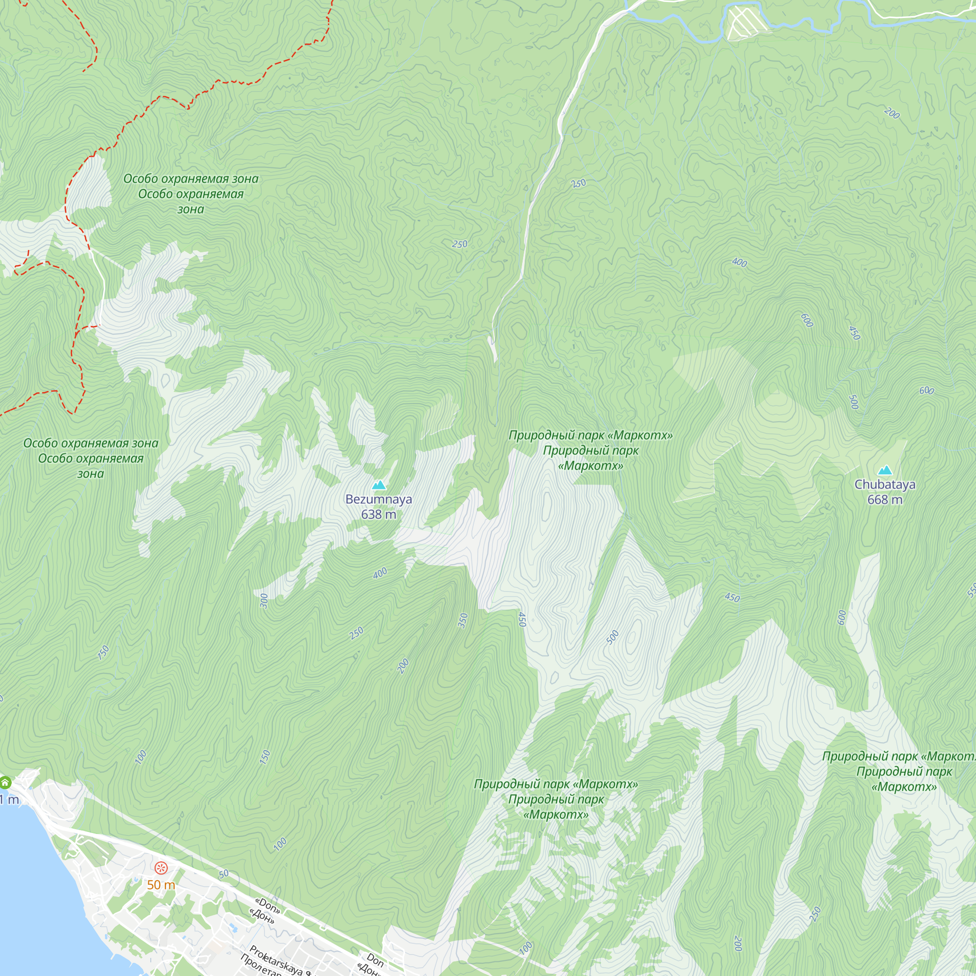 Izbushka Babi Yagi (Zakrito) map