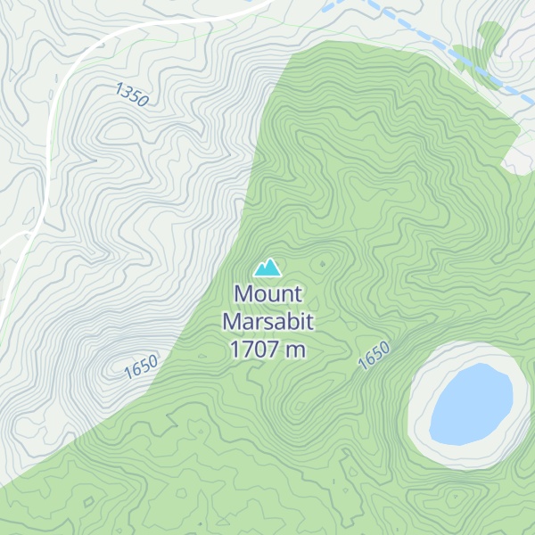 Map of Mount Marsabit