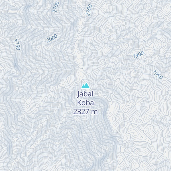 Map of Jabal Koba