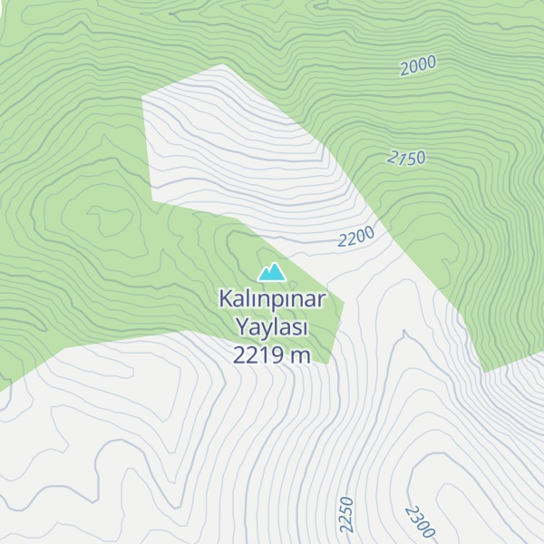 Map of Kalınpınar Yaylası