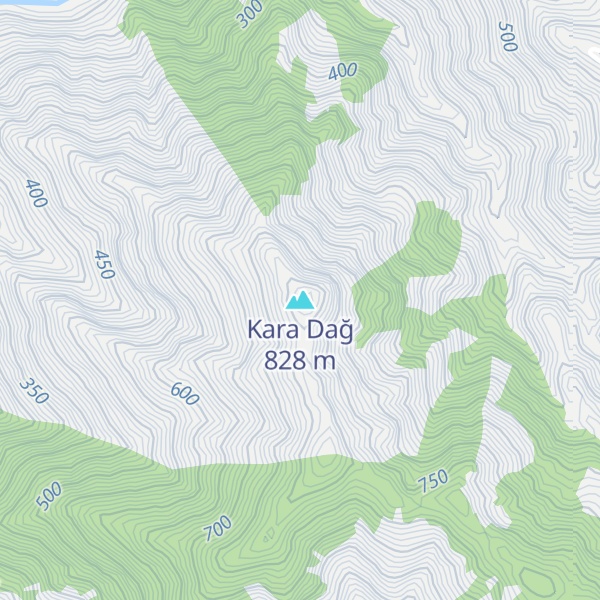 Map of Kara Dağ