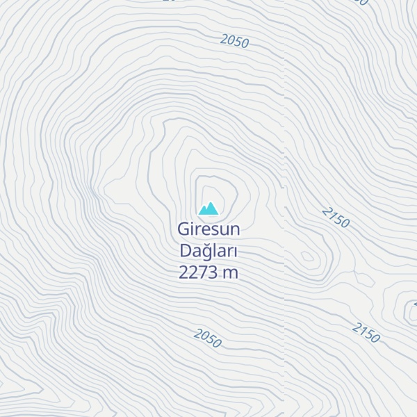 Map of Giresun Dağları