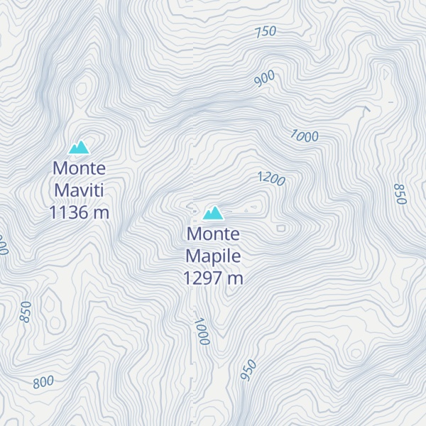 Map of Monte Mapile